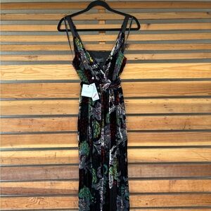 Laundry by Shelli Segal Multicolor Velvet Maxi Dress